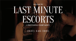 Desktop Screenshot of lastminuteescorts.com