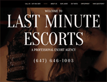 Tablet Screenshot of lastminuteescorts.com